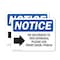 Signmission No Deliveries To This Entrance Sign, Vinyl Decal, 10in W x 7in L, 2PK OS-2PACK-NS-D-710-L-14476 - alternate 1